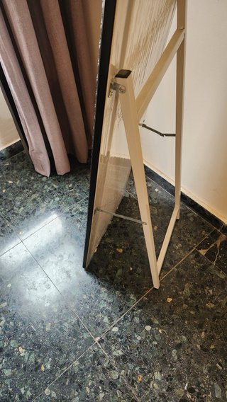 Espejo de pie negro y gris 38cm ancho 150cm alto
