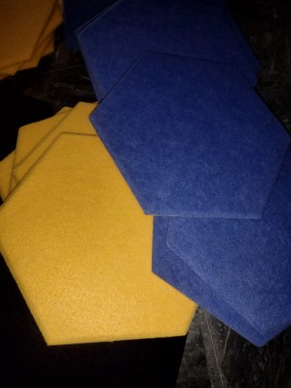32 Paneles Acústicos Hexagonales