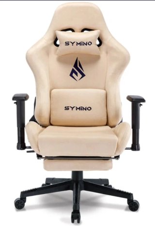 Silla gaming ergonómica Symino crema/beige