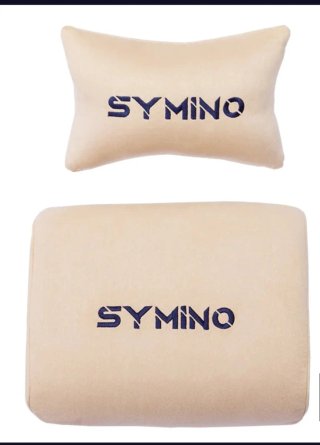 Silla gaming ergonómica Symino crema/beige