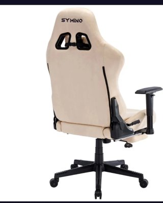 Silla gaming ergonómica Symino crema/beige