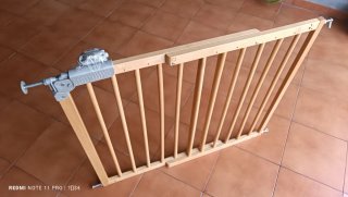 Barrera de seguridad madera