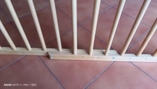 Barrera de seguridad madera