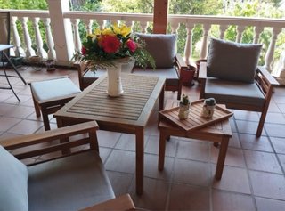 Conjunto de terraza madera