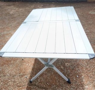 Mesa plegable camping aluminio