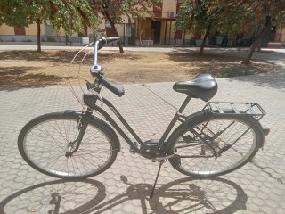 Bicicleta de paseo negra