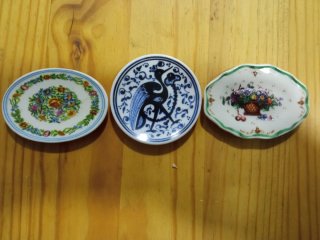 3 Platos Pequeños Decorativos colección