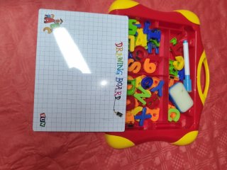 Juego de letras y números magnéticos