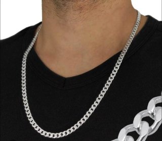 Cadena Plata Italiana 925 Hombre