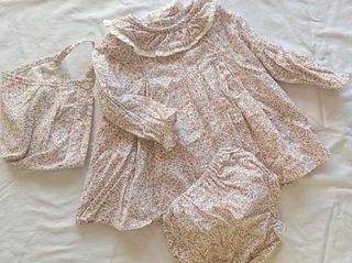 Conjunto Vestido y Braga Bebé 6 Meses