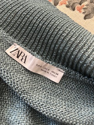 Polo azul/verde manga corta
