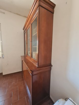 Credenza Legno Massello con Vetrine