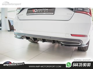 DIFUSOR TRASERO SKODA SUPERB MK3 2019-- LOOK CARBONO