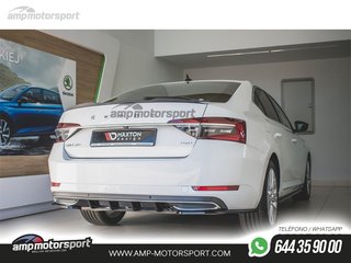 DIFUSOR TRASERO SKODA SUPERB MK3 2019-- LOOK CARBONO