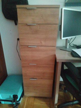 Cajonera de madera 5 cajones