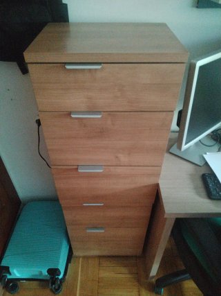 Cajonera de madera 5 cajones