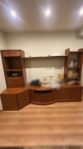 Mueble de salón modular madera