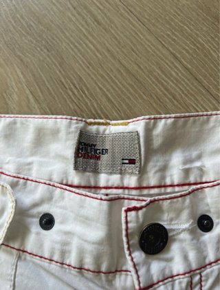 Pantalones Tommy Hilfiger blancos talla M