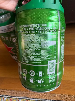 2 Bidones Heineken Originales
