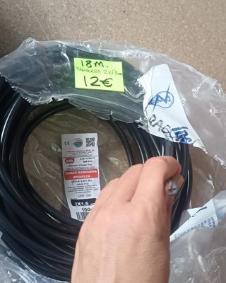 Lote Manguera Eléctrica Negra (85m, 18m, 33m)