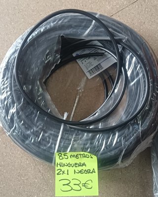 Lote Manguera Eléctrica Negra (85m, 18m, 33m)