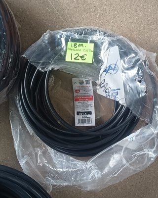 Lote Manguera Eléctrica Negra (85m, 18m, 33m)