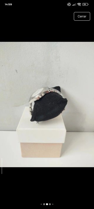 Reloj LOTUS plata y blanco