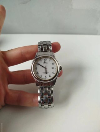 Reloj LOTUS plata y blanco