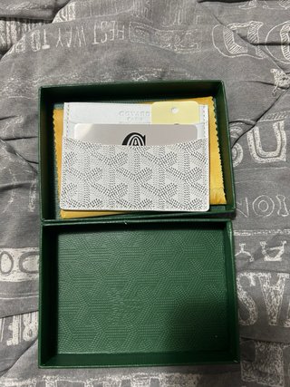 Tarjetero Goyard Blanco con verificación, REAL