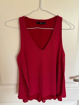 Blusa Mango Roja Talla S