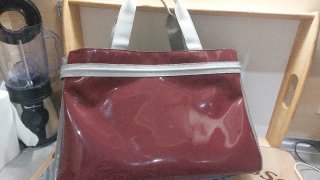 Bolso Armani Jeans  color burdeos y gris