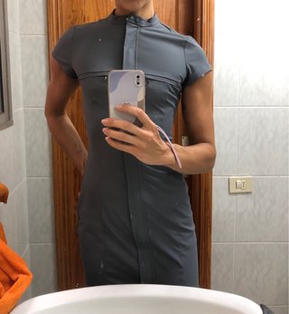 Vestido gris Zara