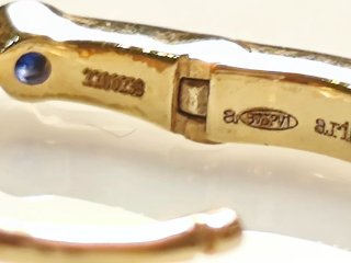 Aristocrazy Aro Oro 9K Zafiros Azules