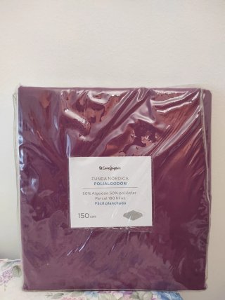 Funda Nórdica Polialgodón Morado 150cm