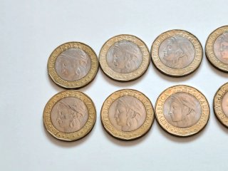 10 Monete Lire 1000 Italia 1997