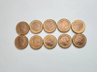 10 Monete Lire 1000 Italia 1997