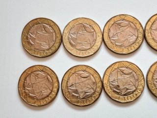 10 Monete Lire 1000 Italia 1997