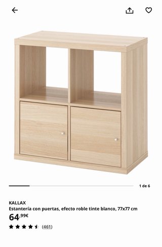 Estantería Kallax 4 cubos Ikea