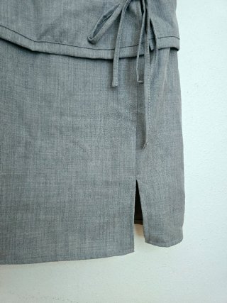 Vestido Boohoo gris talla M