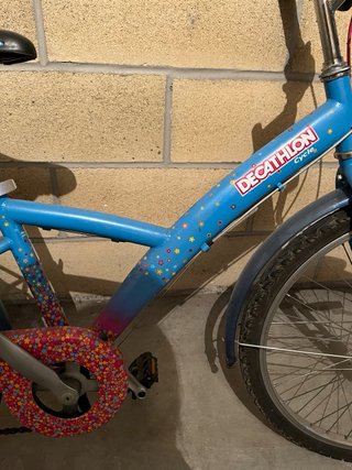 Bicicleta Decathlon Azul Niña