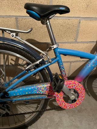 Bicicleta Decathlon Azul Niña