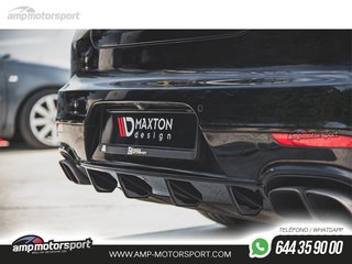 DIFUSOR TRASERO PORSCHE PANAMERA 2013-2016 NEGRO MATE