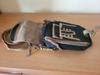Bolso bandolera hombre CONTY'S negro y beige