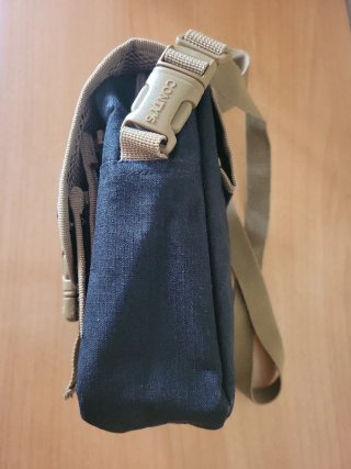 Bolso bandolera hombre CONTY'S negro y beige