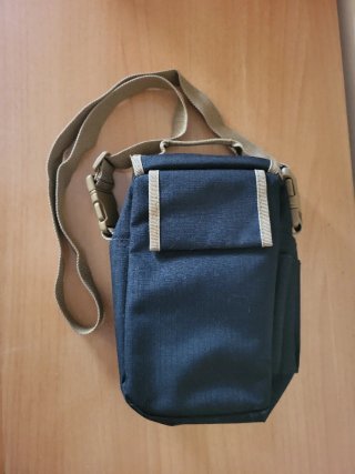 Bolso bandolera hombre CONTY'S negro y beige