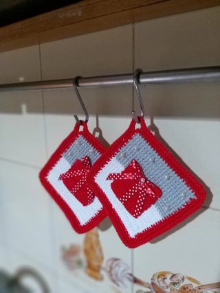 Presine fatte a mano a uncinetto