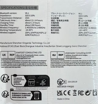 Auriculares TWS Bluetooth 6,1, auriculares inalámb