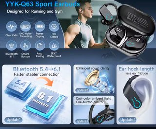 Auriculares TWS Bluetooth 6,1, auriculares inalámb