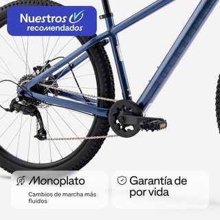 Bicicleta de montaña 29" Expl 100 azul suspensión delantera