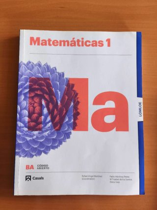 Libro Matemáticas 1 Bachillerato Nuevo